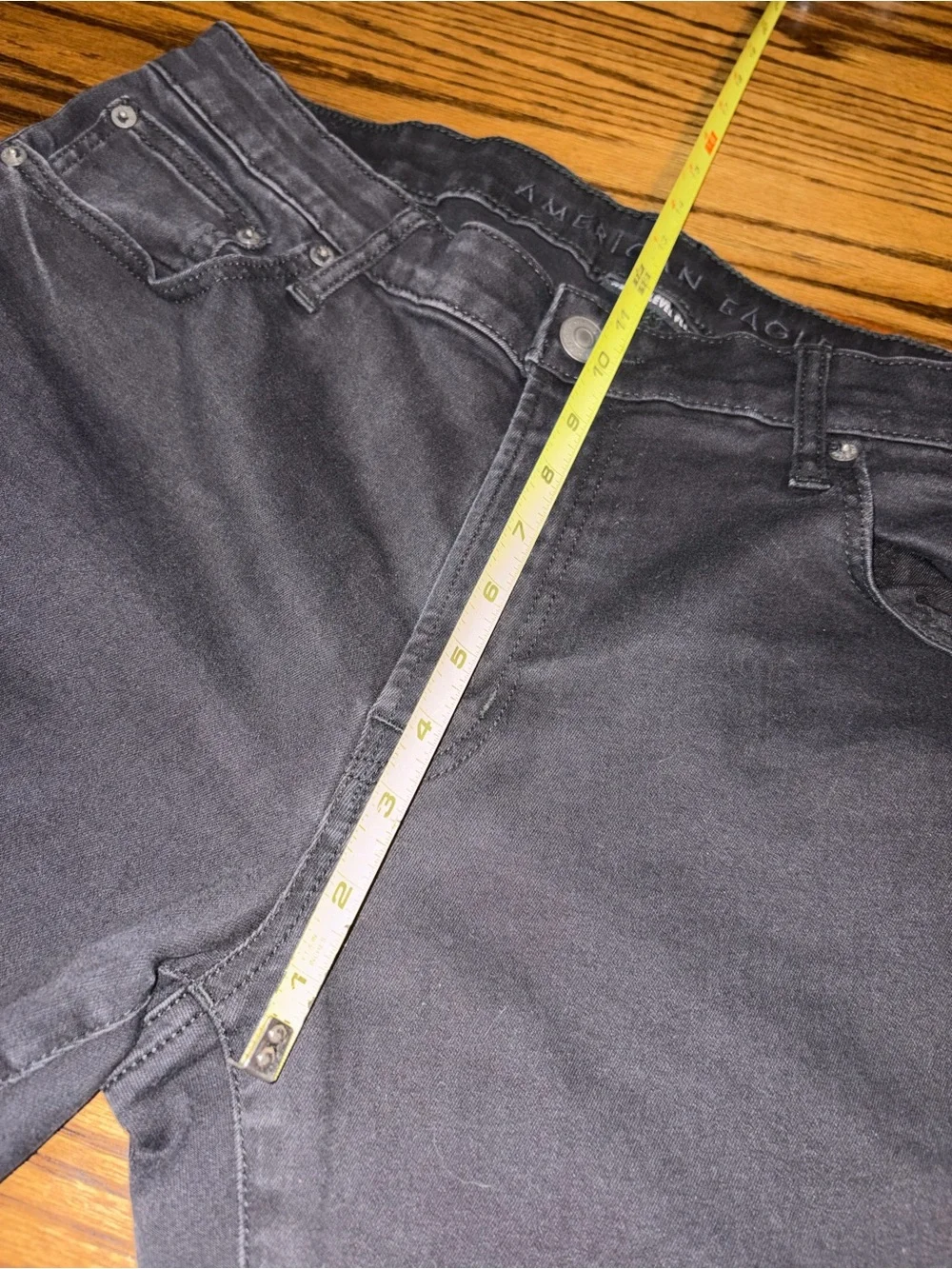 American Eagle 36x36 slim straight black jeans AEO